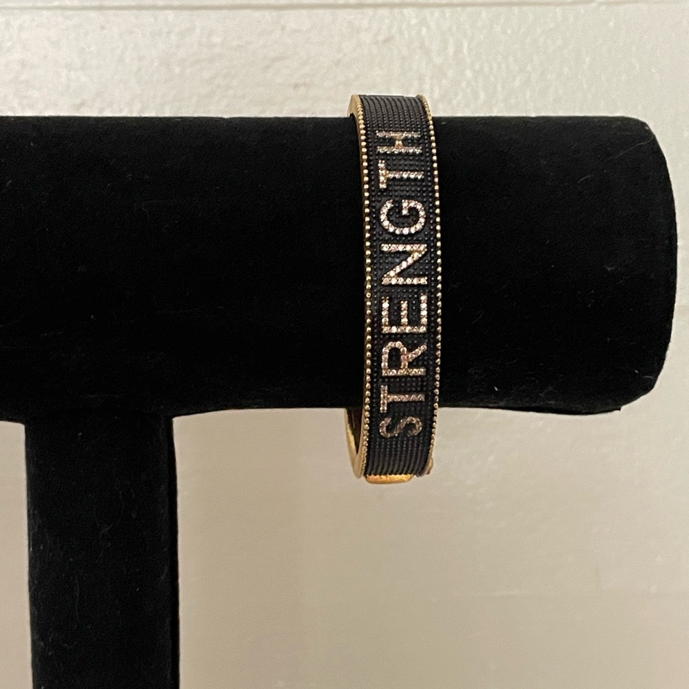 Frieda Rothman Sterling Silver Strength Bangle Bracelet
